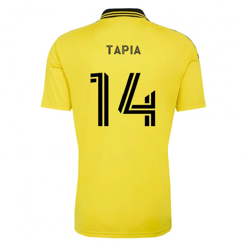 Danxen Mujer Camiseta Gonzalo Tapia #14 Amarillo Negro 1ª Equipación 2026/27 La Camisa México