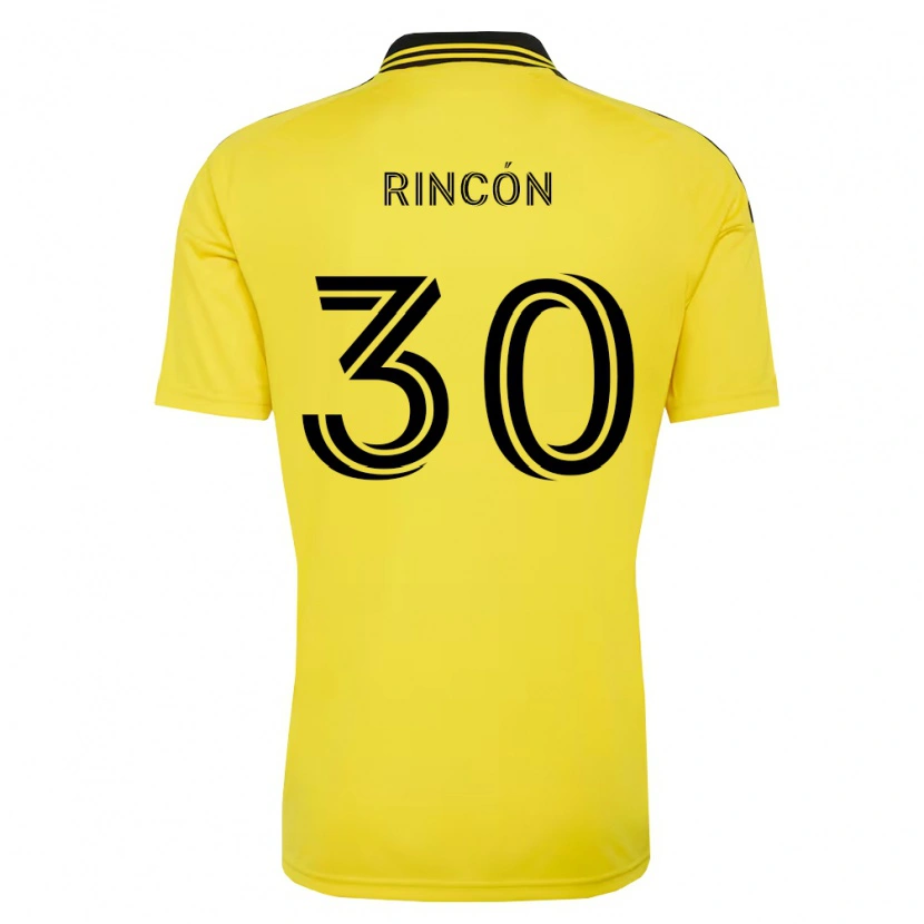 Danxen Mujer Camiseta Nicolás Rincón #30 Amarillo Negro 1ª Equipación 2026/27 La Camisa México