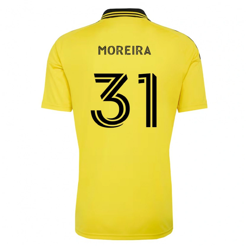 Danxen Mujer Camiseta Steven Moreira #31 Amarillo Negro 1ª Equipación 2026/27 La Camisa México