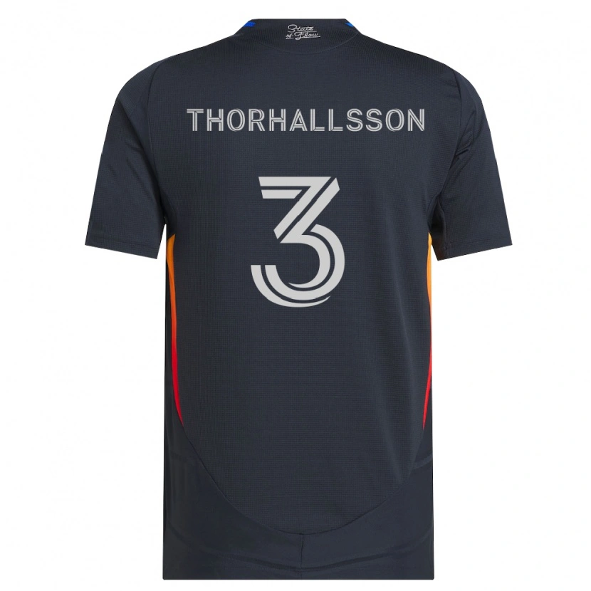 Danxen Mujer Camiseta Dagur Dan Thórhallsson #3 Gris Oscuro Rojo 1ª Equipación 2026/27 La Camisa México