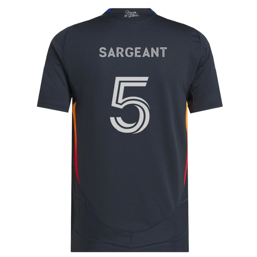 Danxen Mujer Camiseta Kieran Sargeant #5 Gris Oscuro Rojo 1ª Equipación 2026/27 La Camisa México