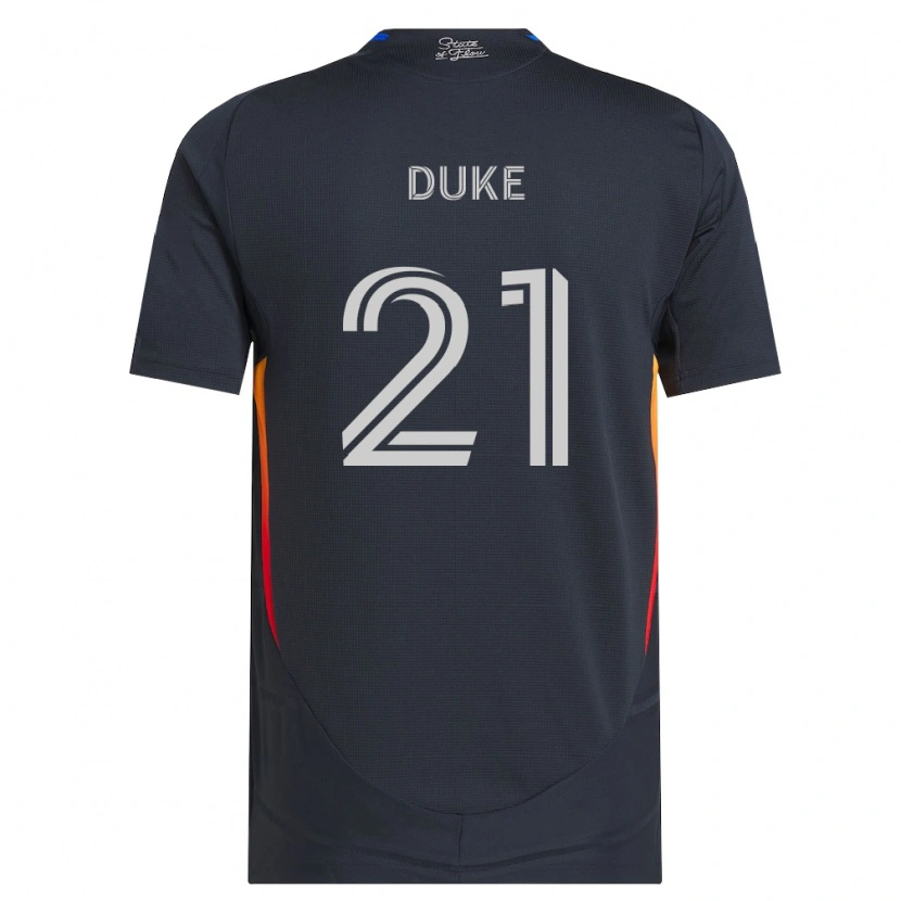 Danxen Mujer Camiseta Bryce Duke #21 Gris Oscuro Rojo 1ª Equipación 2026/27 La Camisa México