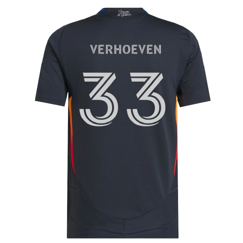 Danxen Mujer Camiseta Oscar Verhoeven #33 Gris Oscuro Rojo 1ª Equipación 2026/27 La Camisa México