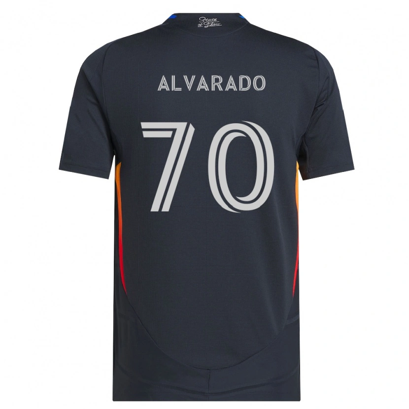 Danxen Mujer Camiseta Alejandro Alvarado #70 Gris Oscuro Rojo 1ª Equipación 2026/27 La Camisa México
