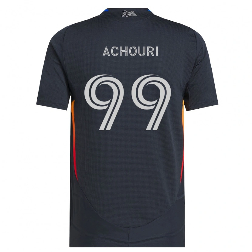 Danxen Mujer Camiseta Elias Achouri #99 Gris Oscuro Rojo 1ª Equipación 2026/27 La Camisa México