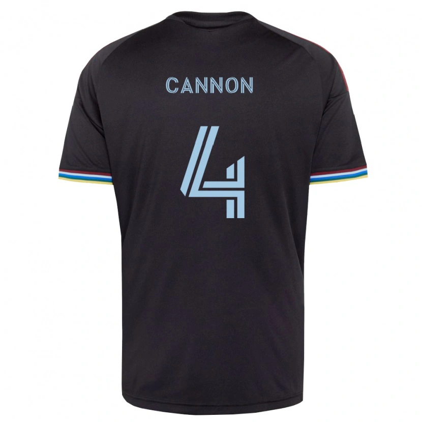 Danxen Mujer Camiseta Reggie Cannon #4 Azul Cielo Negro 1ª Equipación 2026/27 La Camisa México