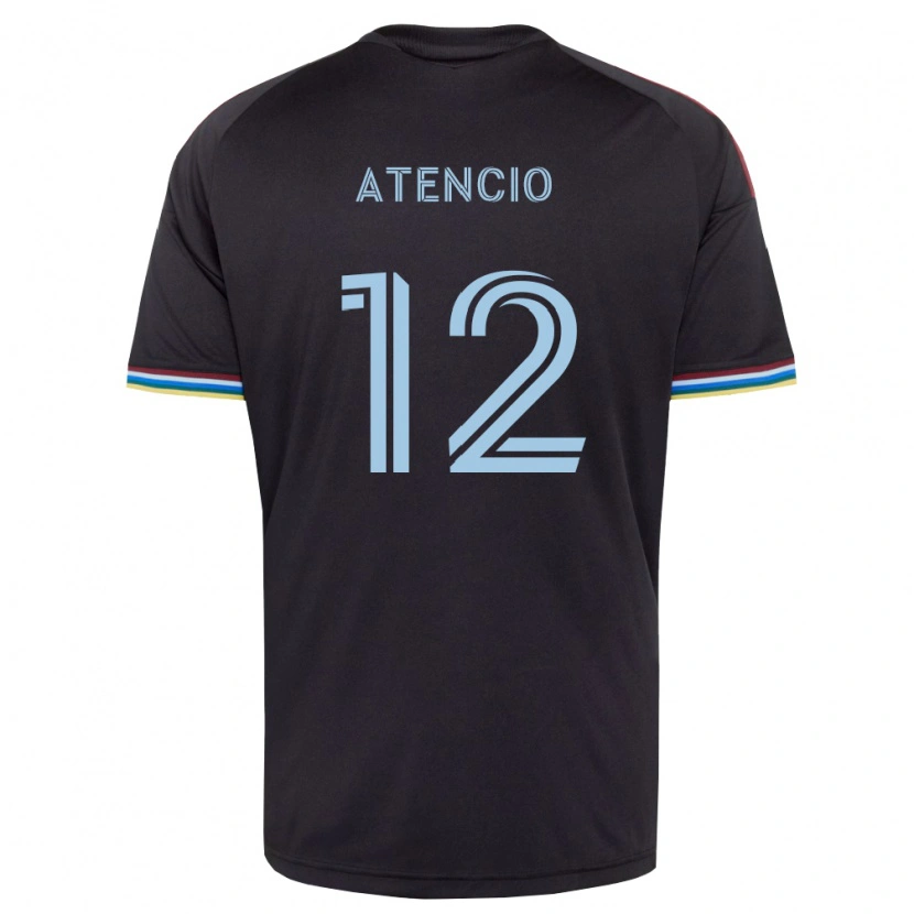 Danxen Mujer Camiseta Josh Atencio #12 Azul Cielo Negro 1ª Equipación 2026/27 La Camisa México