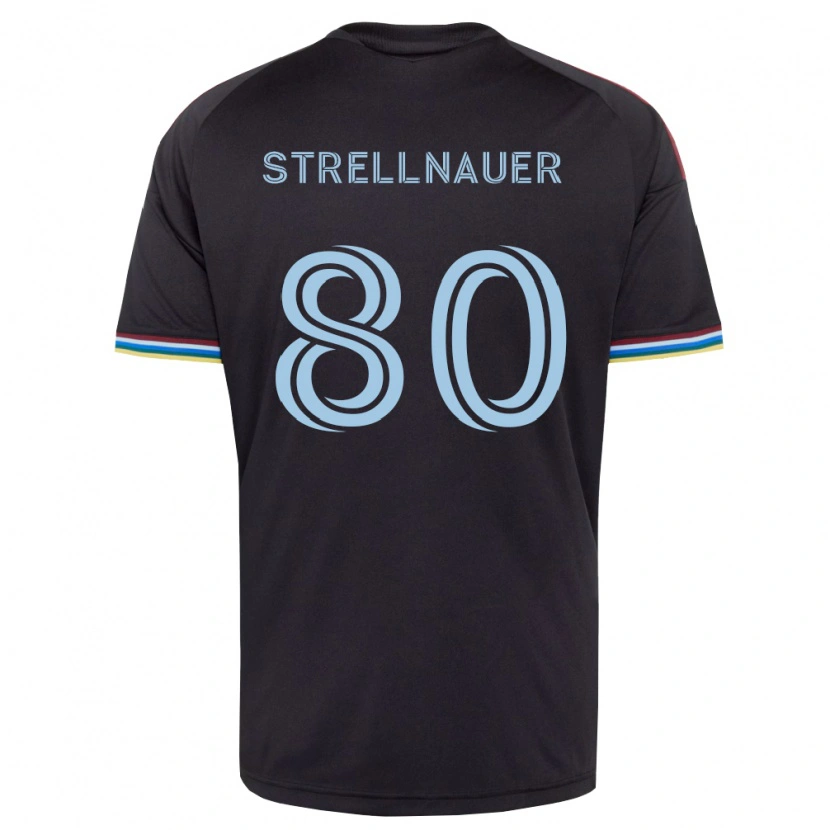 Danxen Mujer Camiseta Noah Strellnauer #80 Azul Cielo Negro 1ª Equipación 2026/27 La Camisa México