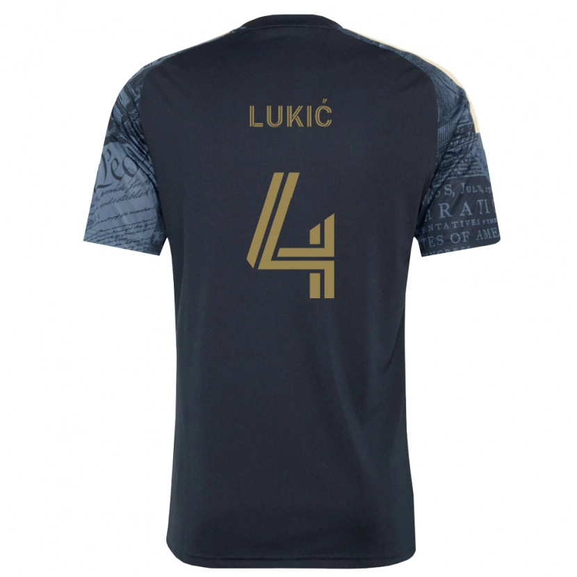 Danxen Mujer Camiseta Jovan Lukić #4 Azul Marino Marrón 1ª Equipación 2026/27 La Camisa México
