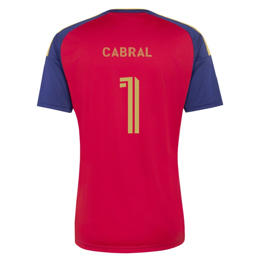 Danxen Mujer Camiseta Rafael Cabral #1 Azul Real Marrón Rojo 1ª Equipación 2026/27 La Camisa México