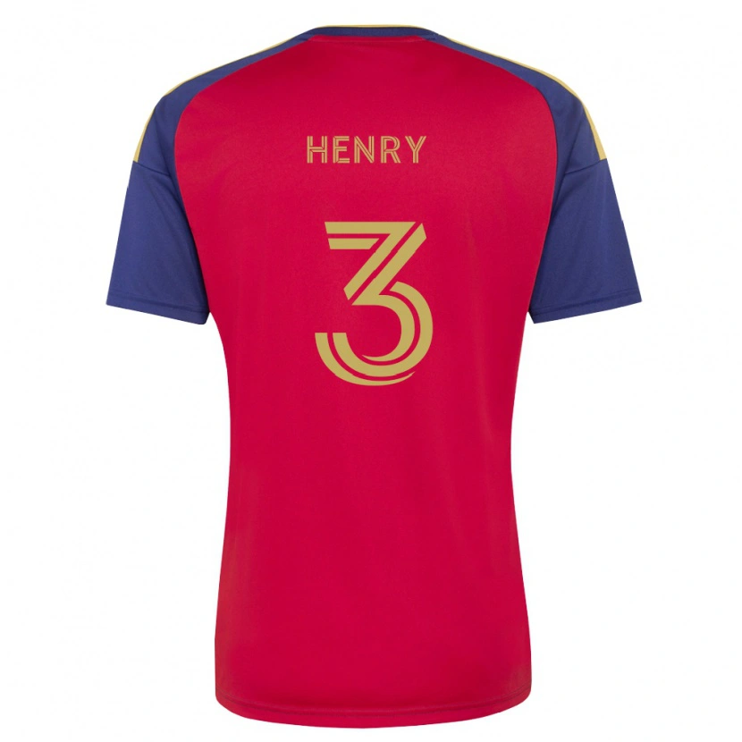 Danxen Mujer Camiseta Kobi Henry #3 Azul Real Marrón Rojo 1ª Equipación 2026/27 La Camisa México