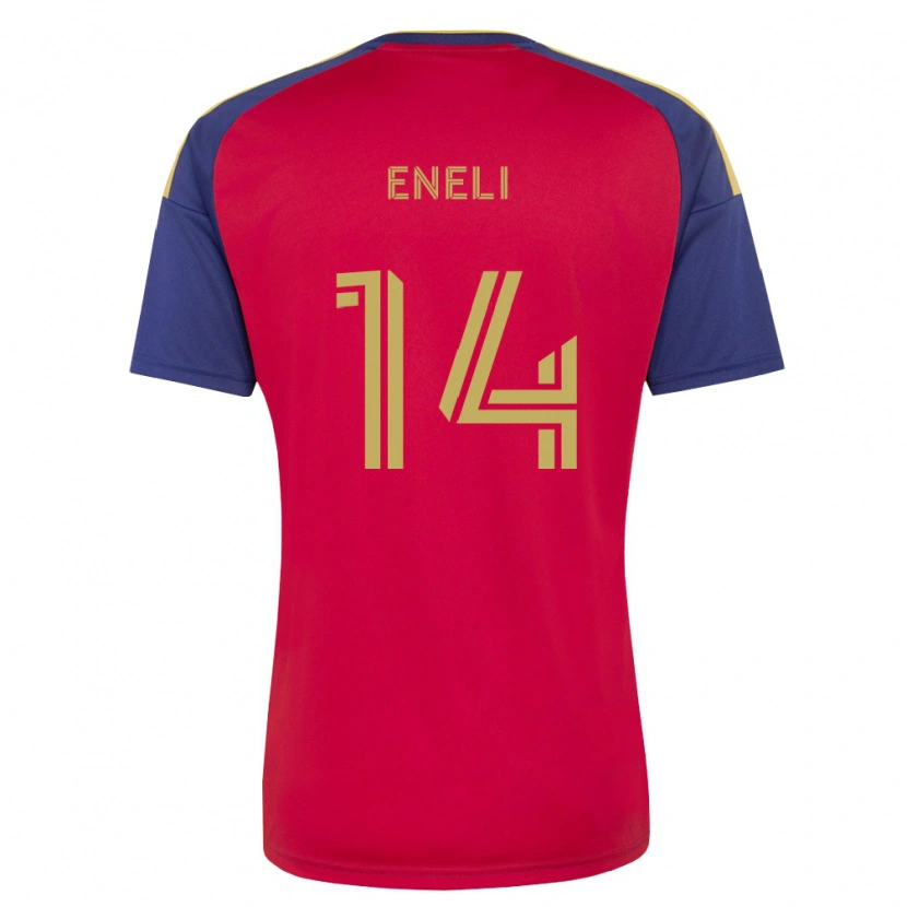 Danxen Mujer Camiseta Emeka Eneli #14 Azul Real Marrón Rojo 1ª Equipación 2026/27 La Camisa México