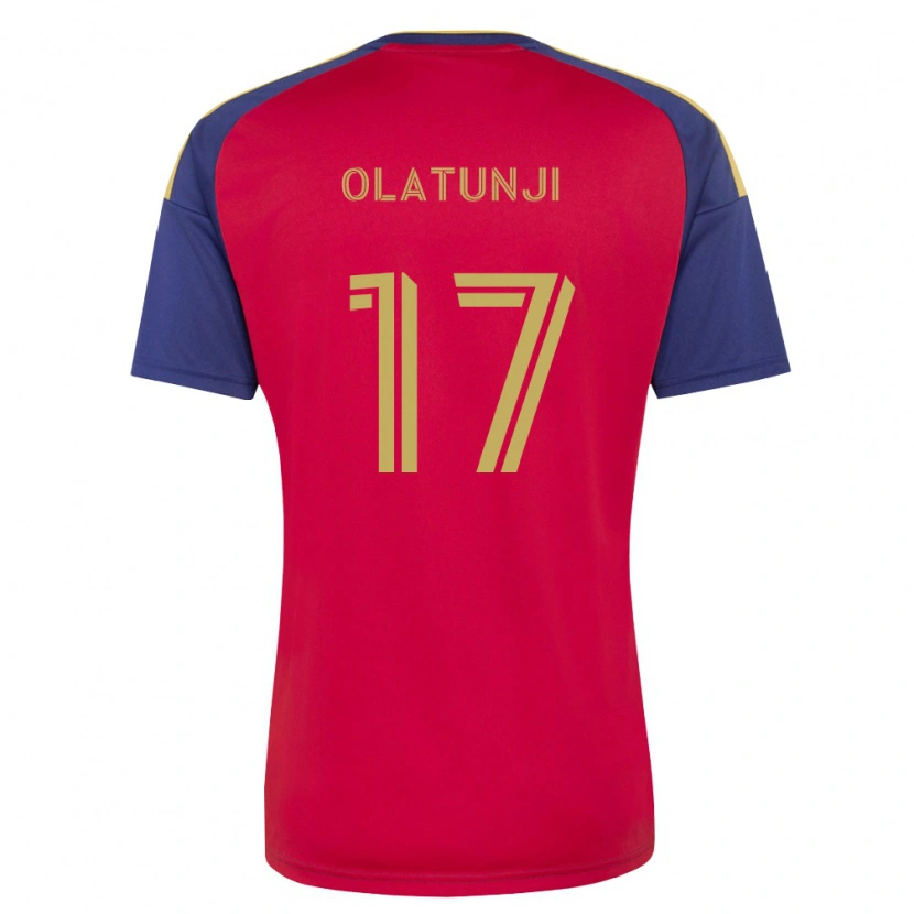 Danxen Mujer Camiseta Victor Olatunji #17 Azul Real Marrón Rojo 1ª Equipación 2026/27 La Camisa México