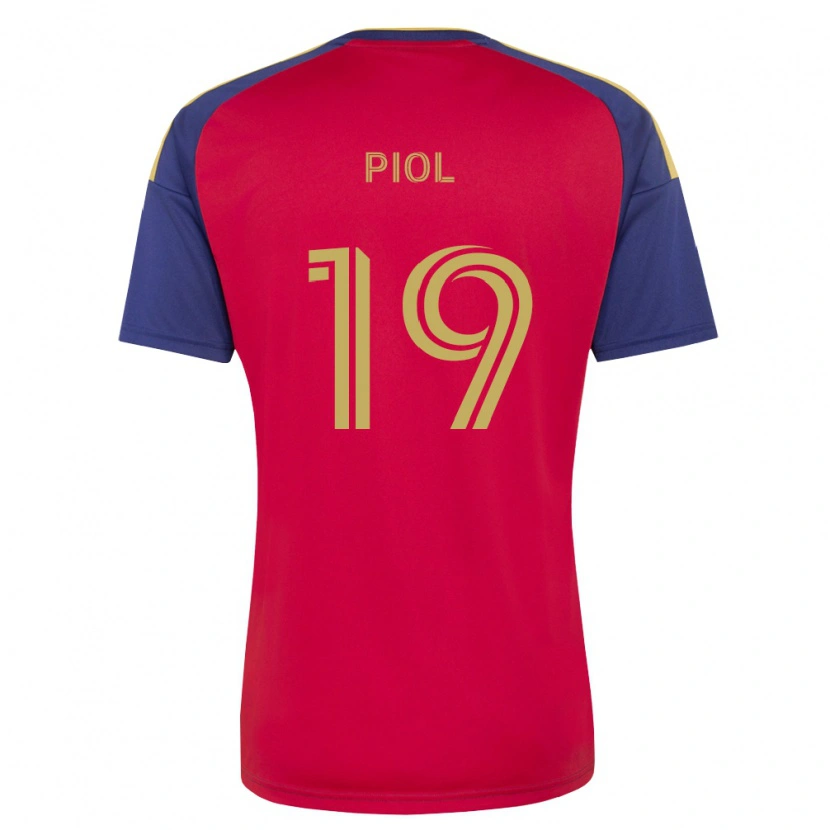 Danxen Mujer Camiseta Ariath Piol #19 Azul Real Marrón Rojo 1ª Equipación 2026/27 La Camisa México