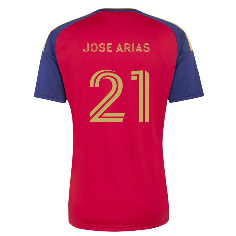 Danxen Mujer Camiseta Juan Jose Arias #21 Azul Real Marrón Rojo 1ª Equipación 2026/27 La Camisa México
