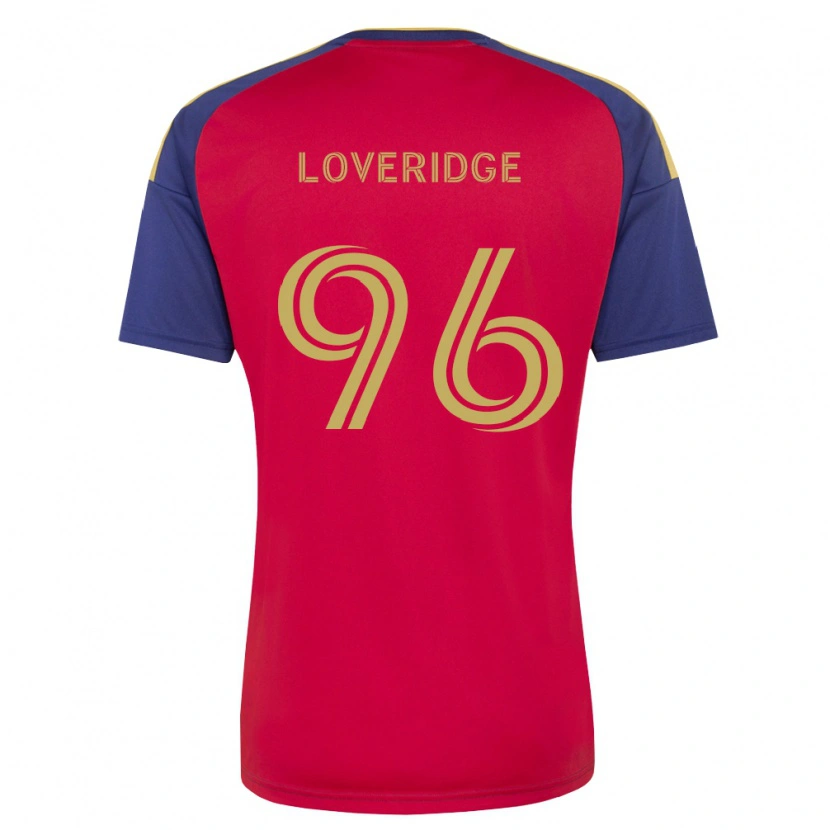 Danxen Mujer Camiseta Pete Loveridge #96 Azul Real Marrón Rojo 1ª Equipación 2026/27 La Camisa México