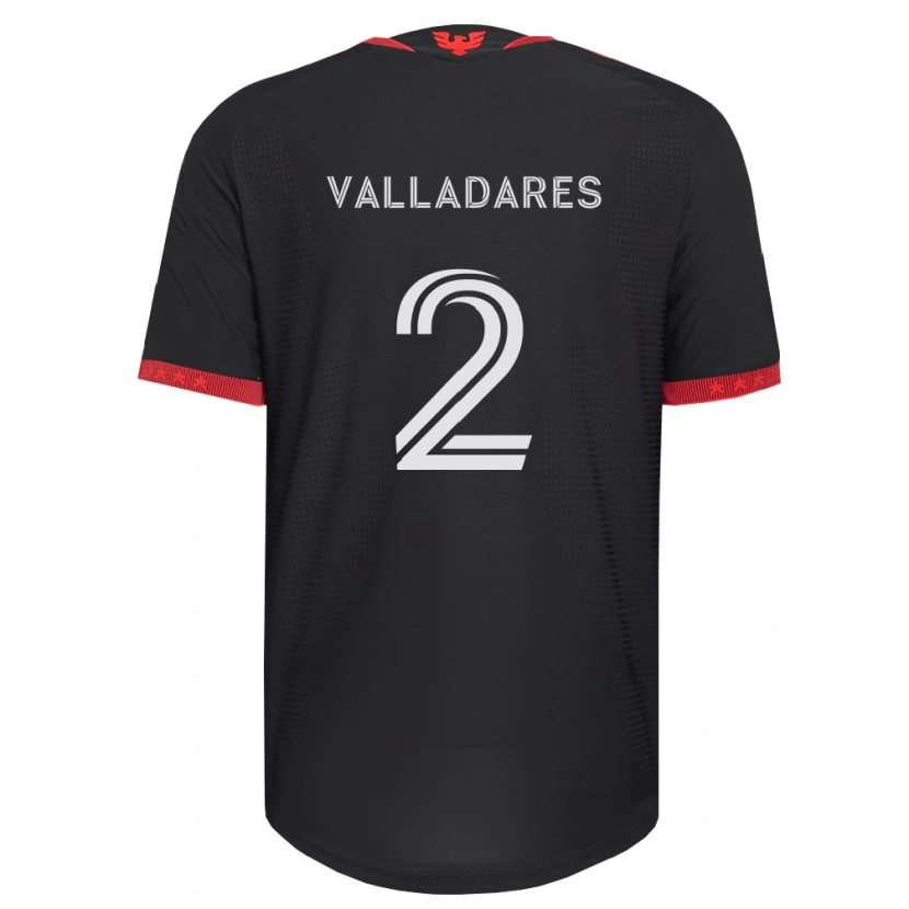Danxen Mujer Camiseta Edenilson Valladares #2 Negro Blanco Rojo 1ª Equipación 2026/27 La Camisa México