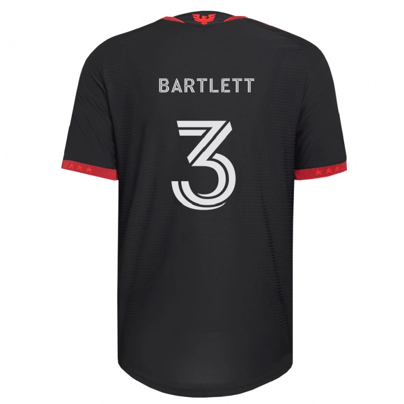 Danxen Mujer Camiseta Lucas Bartlett #3 Negro Blanco Rojo 1ª Equipación 2026/27 La Camisa México