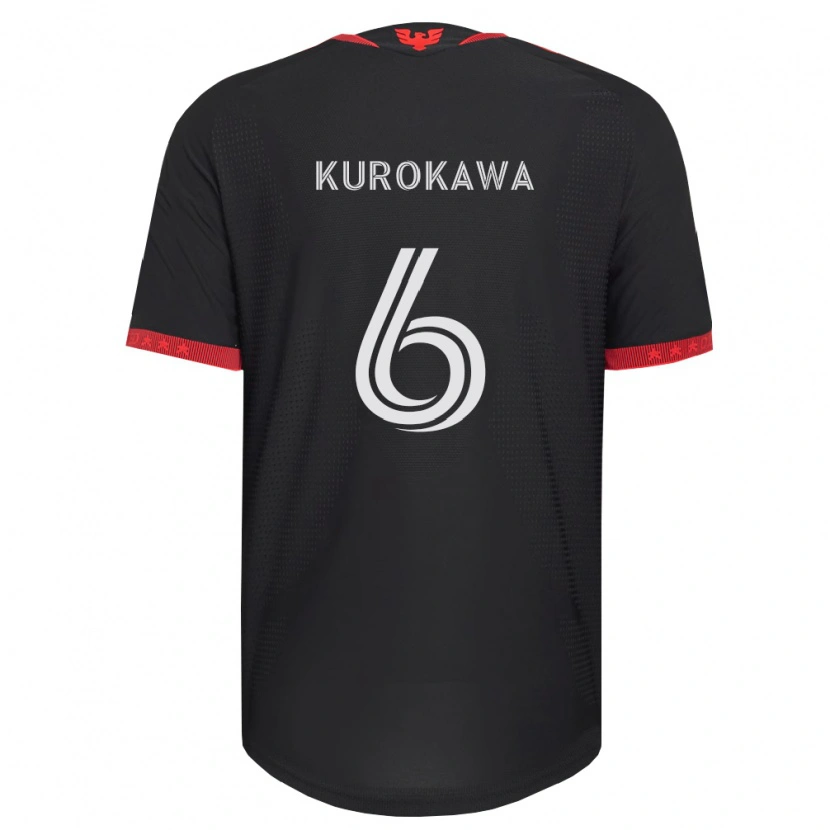 Danxen Mujer Camiseta Keisuke Kurokawa #6 Negro Blanco Rojo 1ª Equipación 2026/27 La Camisa México