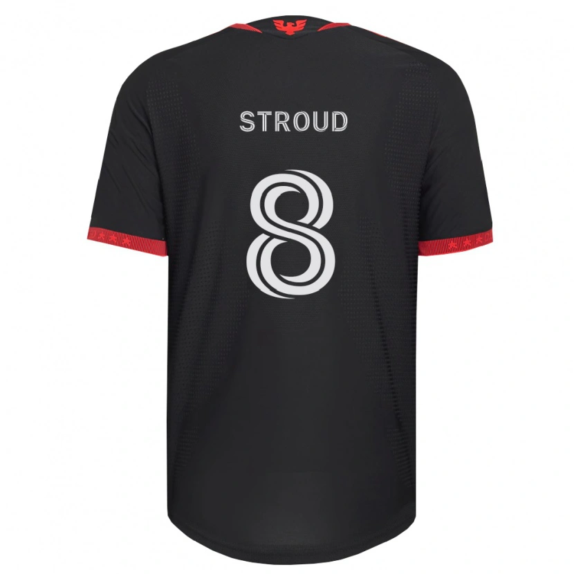 Danxen Mujer Camiseta Jared Stroud #8 Negro Blanco Rojo 1ª Equipación 2026/27 La Camisa México