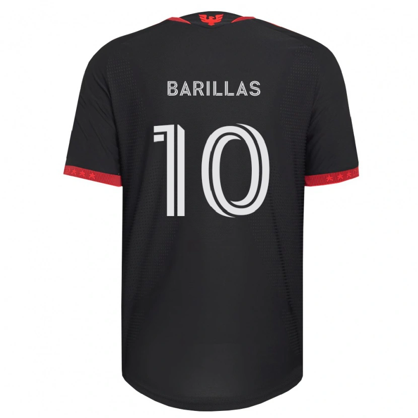 Danxen Mujer Camiseta Mayson Barillas #10 Negro Blanco Rojo 1ª Equipación 2026/27 La Camisa México
