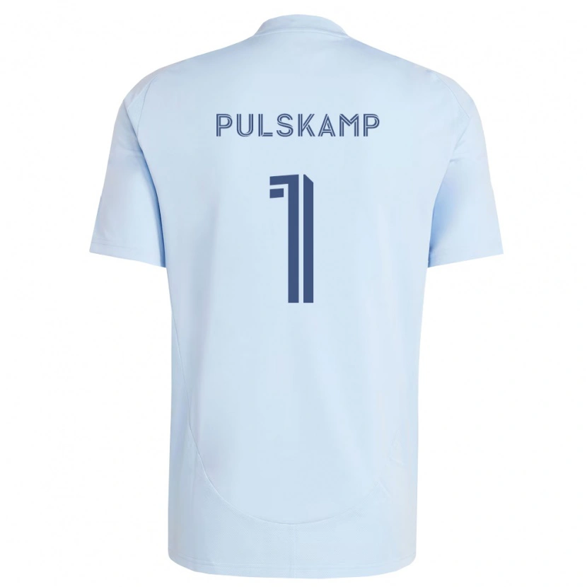 Danxen Mujer Camiseta John Pulskamp #1 Azul Claro Gris Claro 1ª Equipación 2026/27 La Camisa México