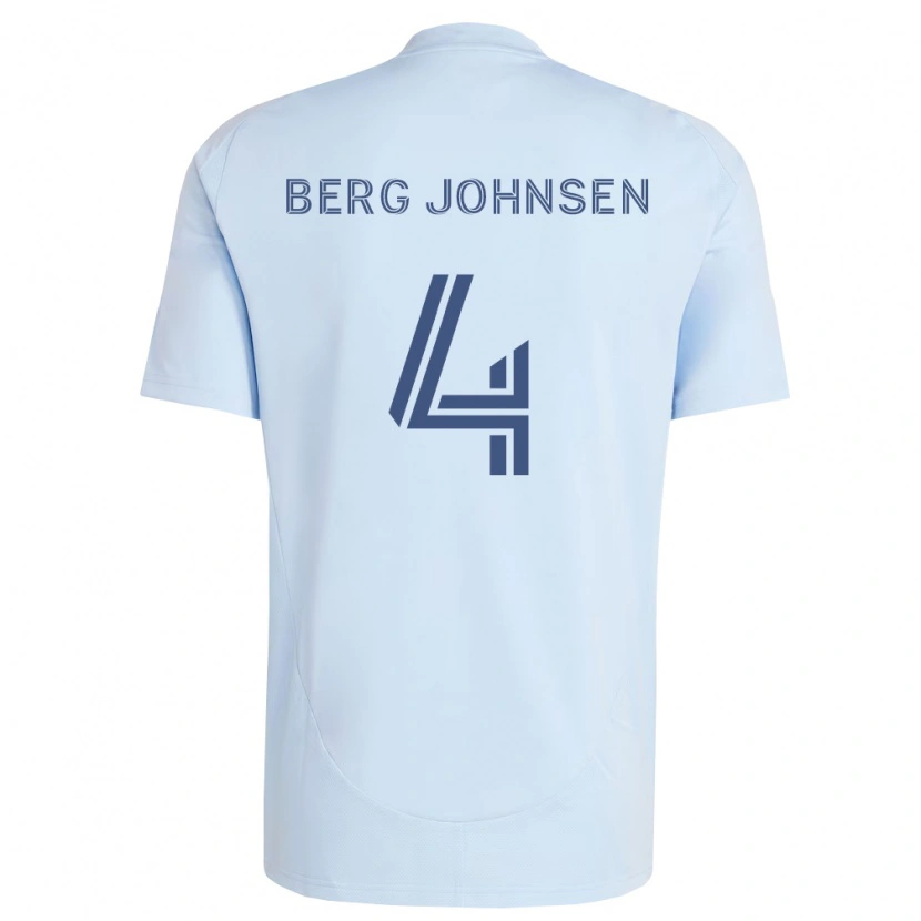 Danxen Mujer Camiseta Lasse Berg Johnsen #4 Azul Claro Gris Claro 1ª Equipación 2026/27 La Camisa México