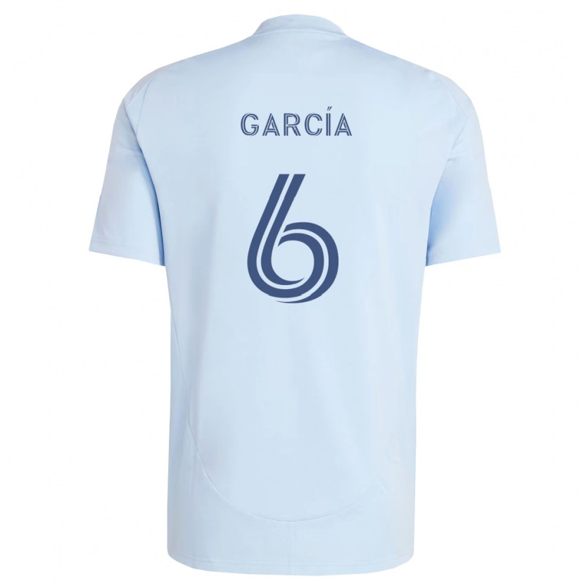 Danxen Mujer Camiseta Manu García #6 Azul Claro Gris Claro 1ª Equipación 2026/27 La Camisa México