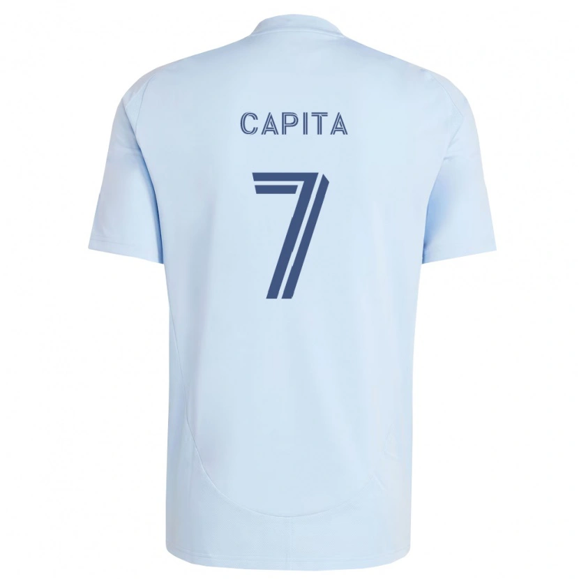 Danxen Mujer Camiseta Capita #7 Azul Claro Gris Claro 1ª Equipación 2026/27 La Camisa México