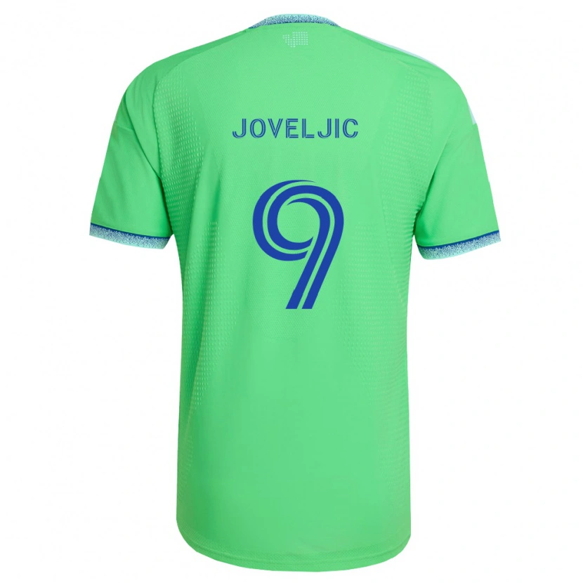 Danxen Mujer Camiseta Dejan Joveljić #9 Verde Azul Claro 1ª Equipación 2026/27 La Camisa México