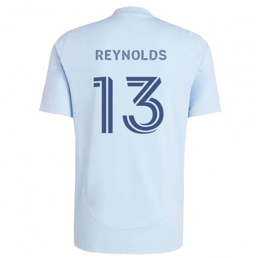 Danxen Mujer Camiseta Justin Reynolds #13 Azul Claro Gris Claro 1ª Equipación 2026/27 La Camisa México