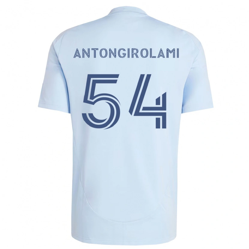 Danxen Mujer Camiseta Luca Antongirolami #54 Azul Claro Gris Claro 1ª Equipación 2026/27 La Camisa México