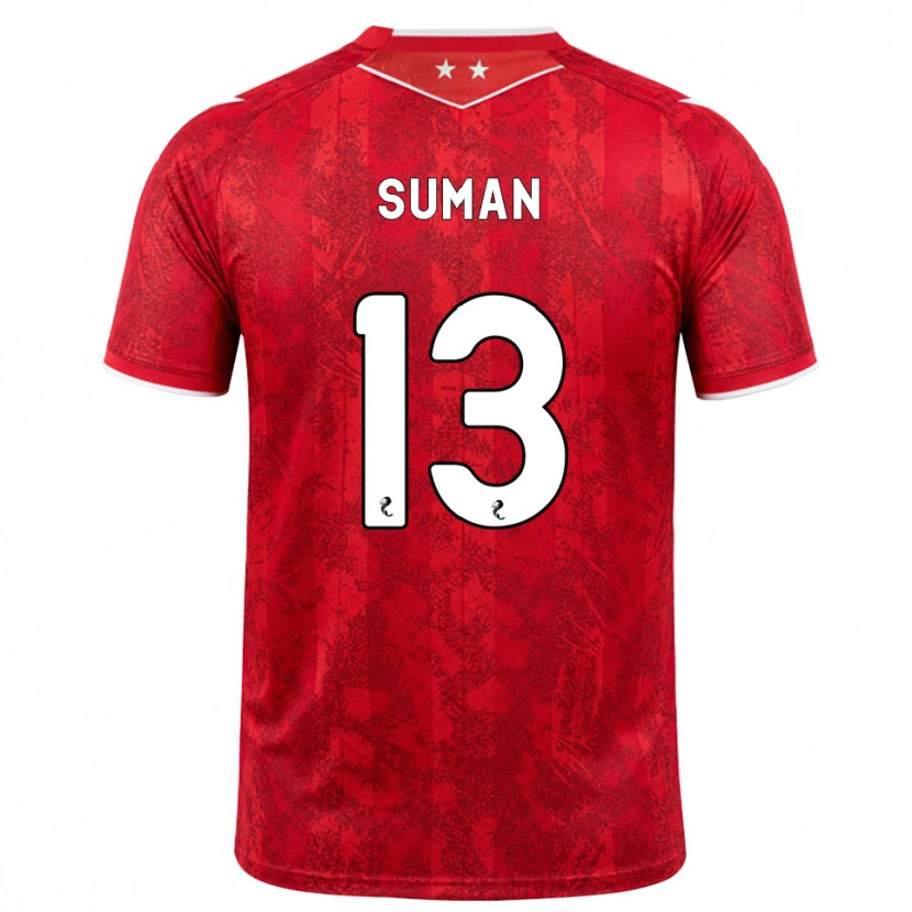 Danxen Mujer Camiseta Nick Suman #13 Rojo Blanco 1ª Equipación 2026/27 La Camisa México