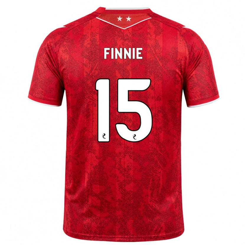Danxen Mujer Camiseta Maddison Finnie #15 Rojo Blanco 1ª Equipación 2026/27 La Camisa México