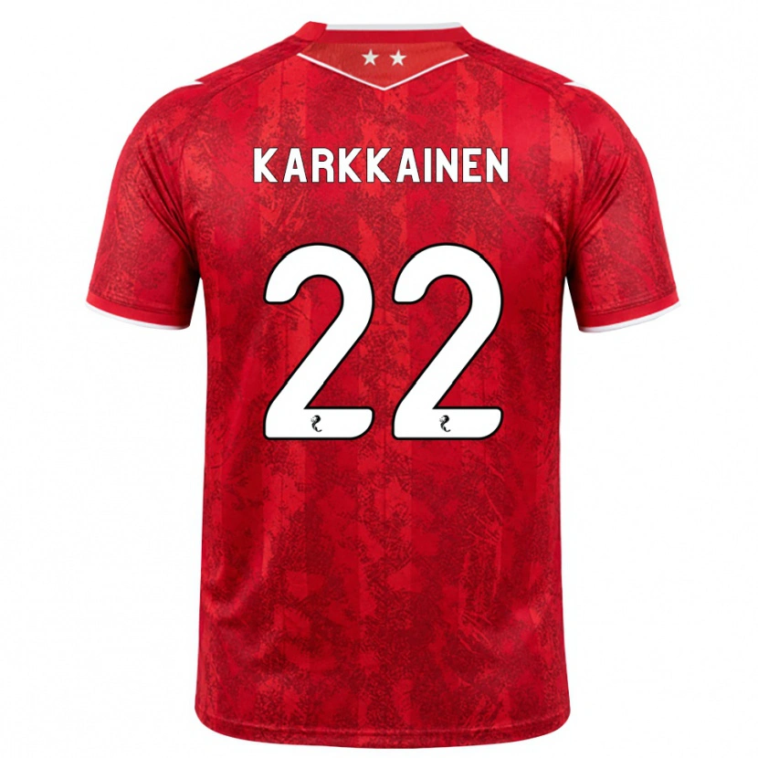 Danxen Mujer Camiseta Elena Kärkkäinen #22 Rojo Blanco 1ª Equipación 2026/27 La Camisa México