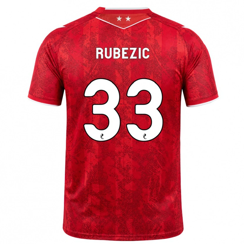 Danxen Mujer Camiseta Slobodan Rubezic #33 Rojo Blanco 1ª Equipación 2026/27 La Camisa México
