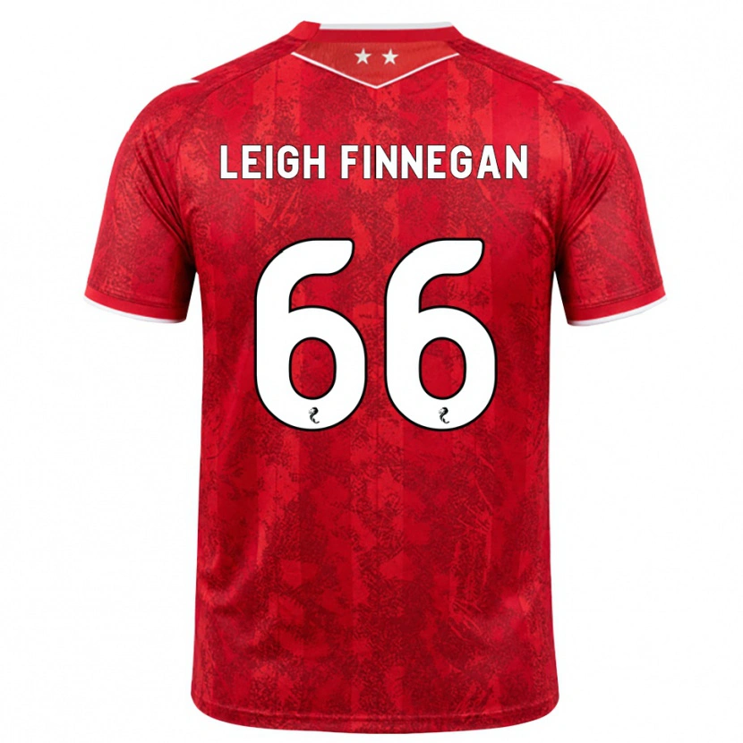Danxen Mujer Camiseta Toni Leigh Finnegan #66 Rojo Blanco 1ª Equipación 2026/27 La Camisa México