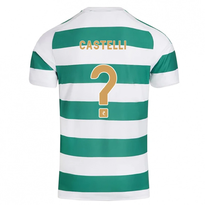 Danxen Mujer Camiseta Nicholas Castelli #0 Cian Oscuro Blanco 1ª Equipación 2026/27 La Camisa México