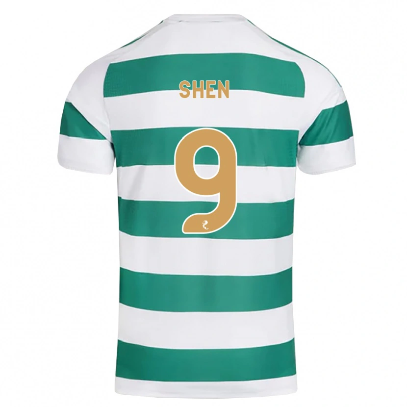 Danxen Mujer Camiseta Shen Mengyu #9 Cian Oscuro Blanco 1ª Equipación 2026/27 La Camisa México