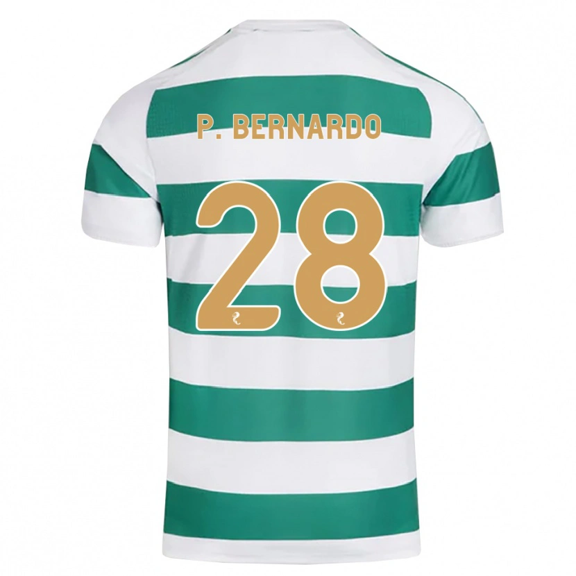Danxen Mujer Camiseta Paulo Bernardo #28 Cian Oscuro Blanco 1ª Equipación 2026/27 La Camisa México