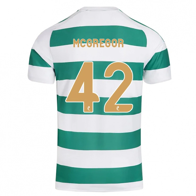 Danxen Mujer Camiseta Callum Mcgregor #42 Cian Oscuro Blanco 1ª Equipación 2026/27 La Camisa México