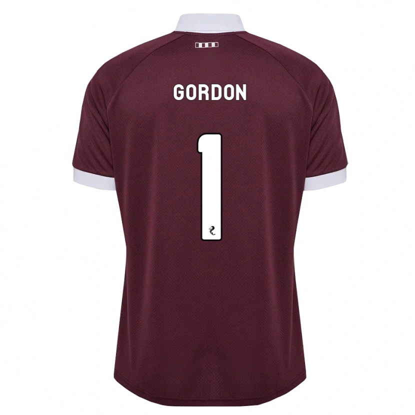 Danxen Mujer Camiseta Craig Gordon #1 Blanco Borgoña 1ª Equipación 2026/27 La Camisa México