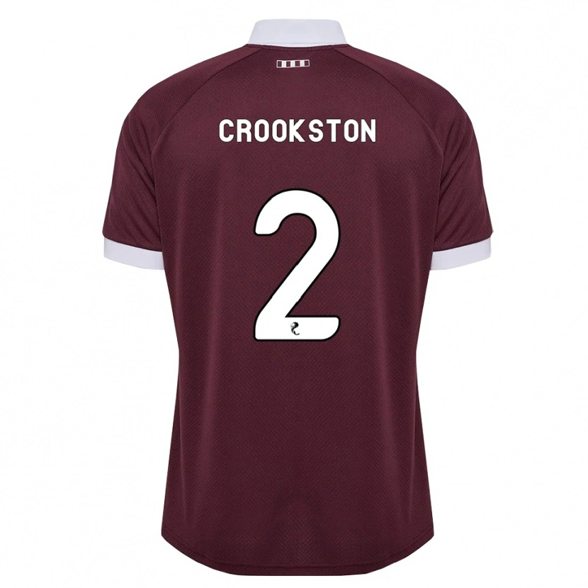 Danxen Mujer Camiseta Gregor Crookston #2 Blanco Borgoña 1ª Equipación 2026/27 La Camisa México