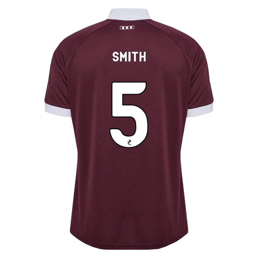 Danxen Mujer Camiseta Lucas Smith #5 Blanco Borgoña 1ª Equipación 2026/27 La Camisa México