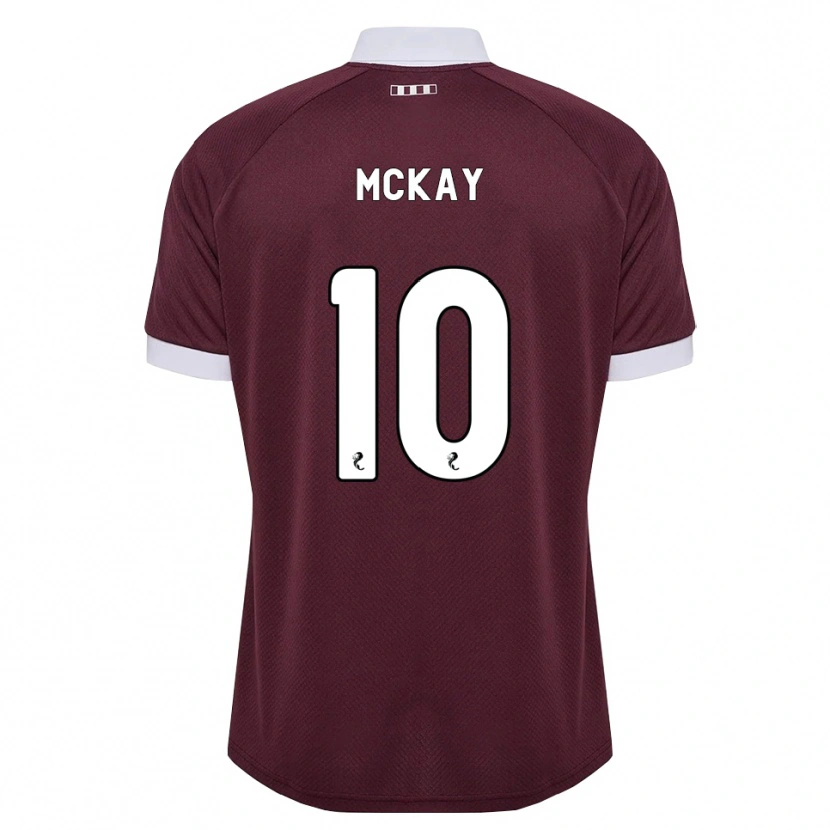 Danxen Mujer Camiseta Barrie Mckay #10 Blanco Borgoña 1ª Equipación 2026/27 La Camisa México