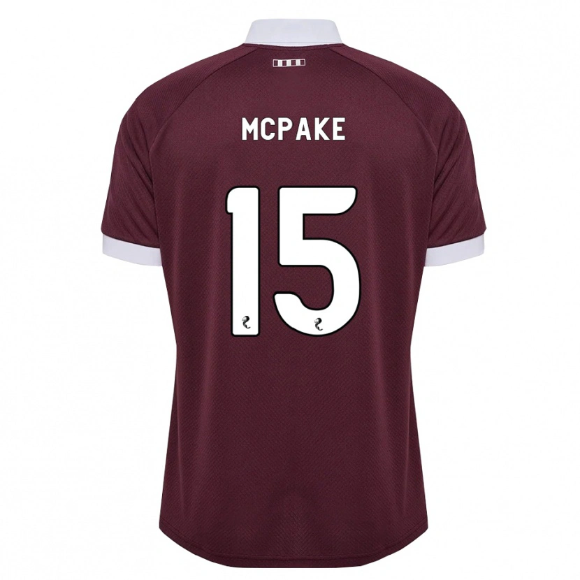 Danxen Mujer Camiseta Josh Mcpake #15 Blanco Borgoña 1ª Equipación 2026/27 La Camisa México