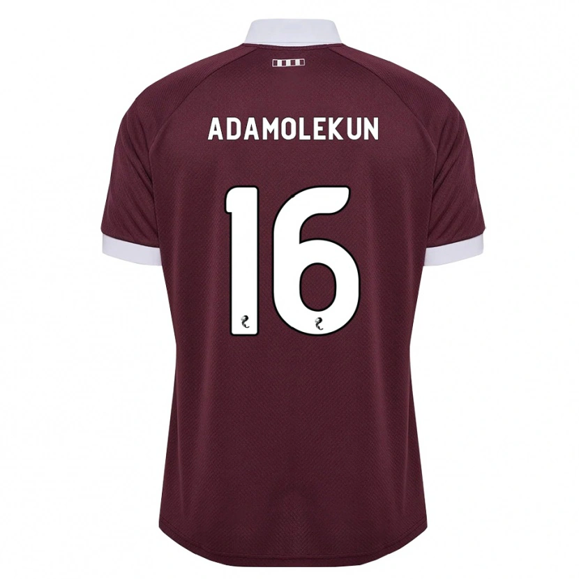 Danxen Mujer Camiseta Olufolasade Adamolekun #16 Blanco Borgoña 1ª Equipación 2026/27 La Camisa México