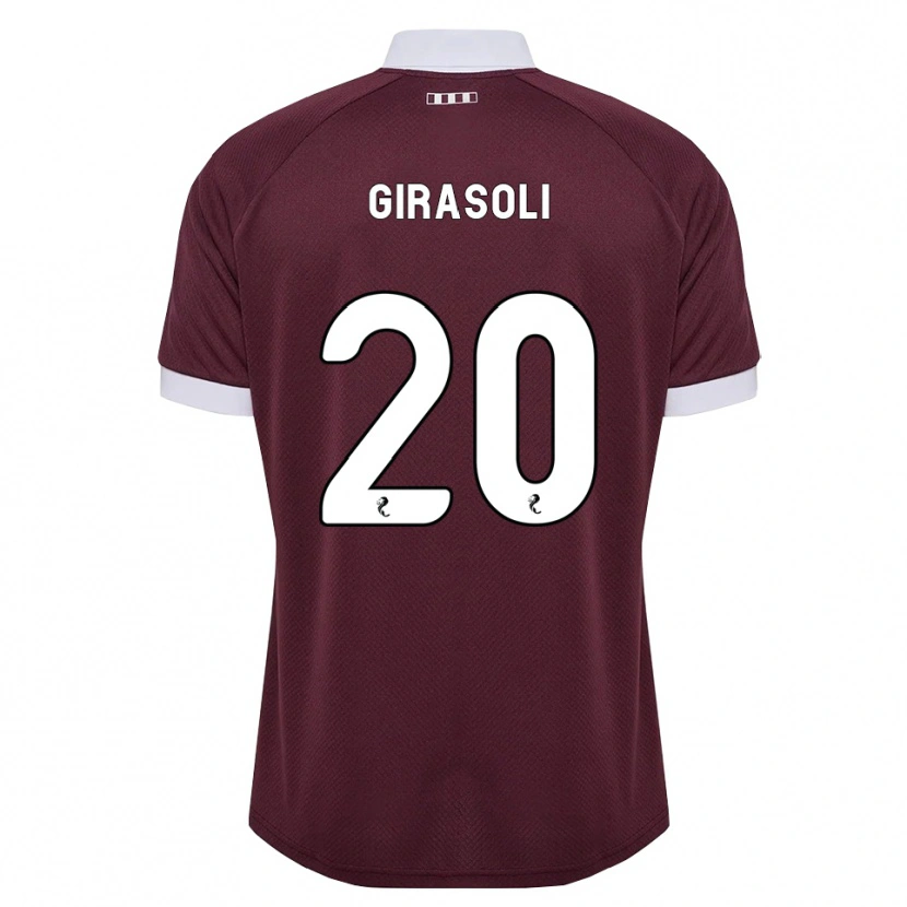 Danxen Mujer Camiseta Carly Girasoli #20 Blanco Borgoña 1ª Equipación 2026/27 La Camisa México