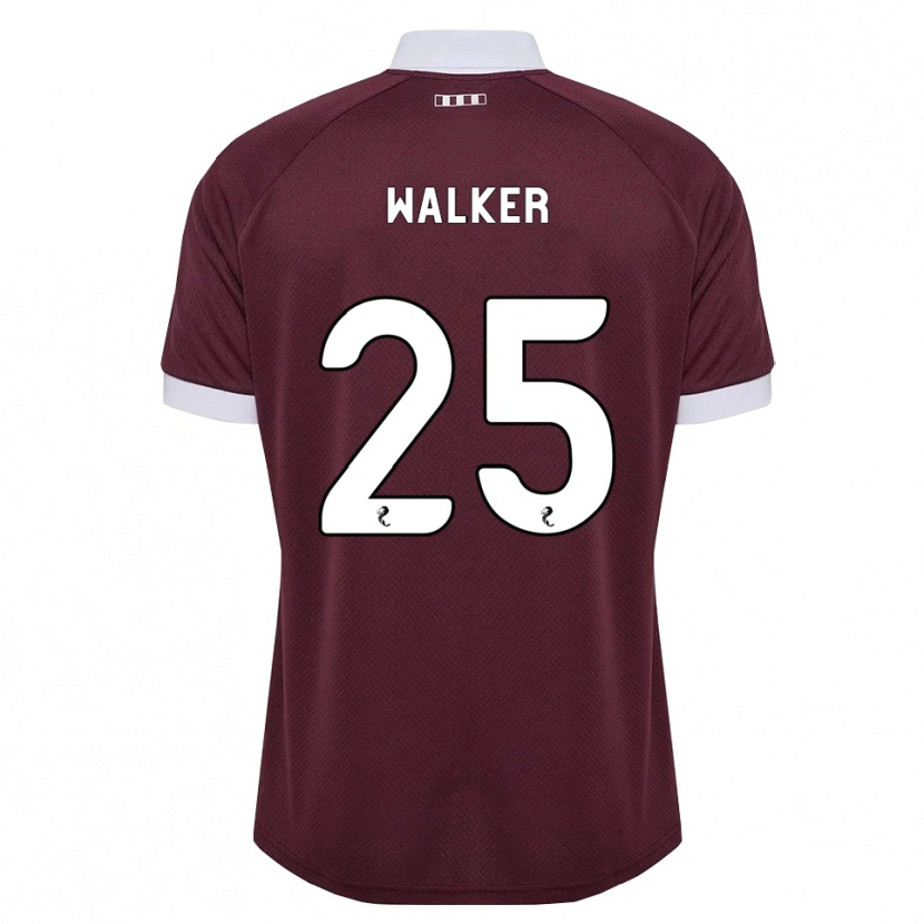 Danxen Mujer Camiseta Liam Walker #25 Blanco Borgoña 1ª Equipación 2026/27 La Camisa México