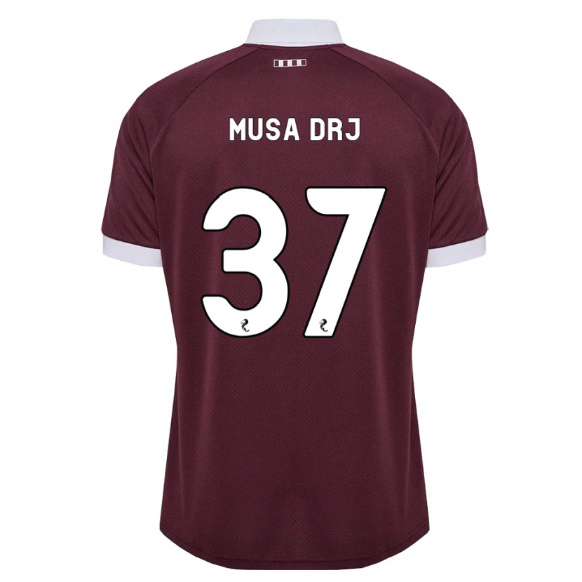 Danxen Mujer Camiseta Musa Drammeh #37 Blanco Borgoña 1ª Equipación 2026/27 La Camisa México